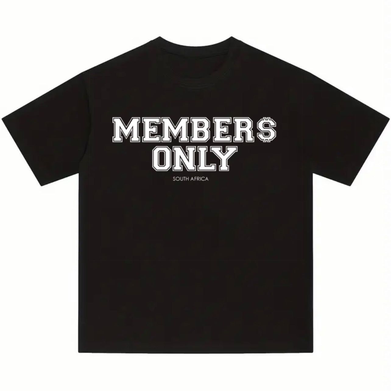 MEMBERS ONLY CLASSIC BLACK T-SHIRT